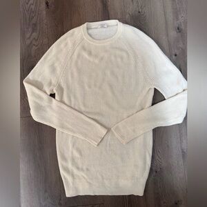 Wilfred Wool Cotton Blend Cream
Ribbed Sweater Size M